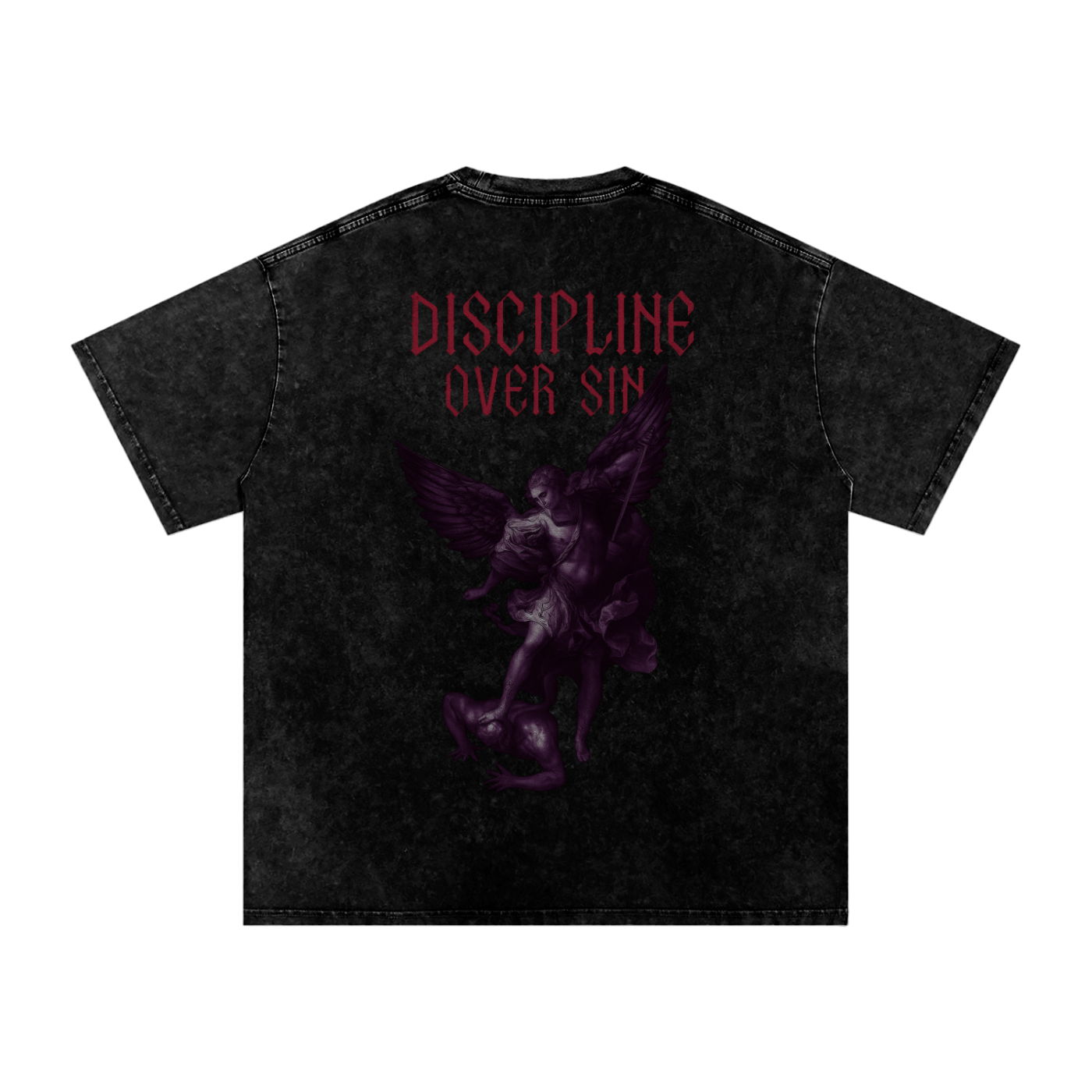 Discipline Over Sin – Snow-Washed Archangel Tee