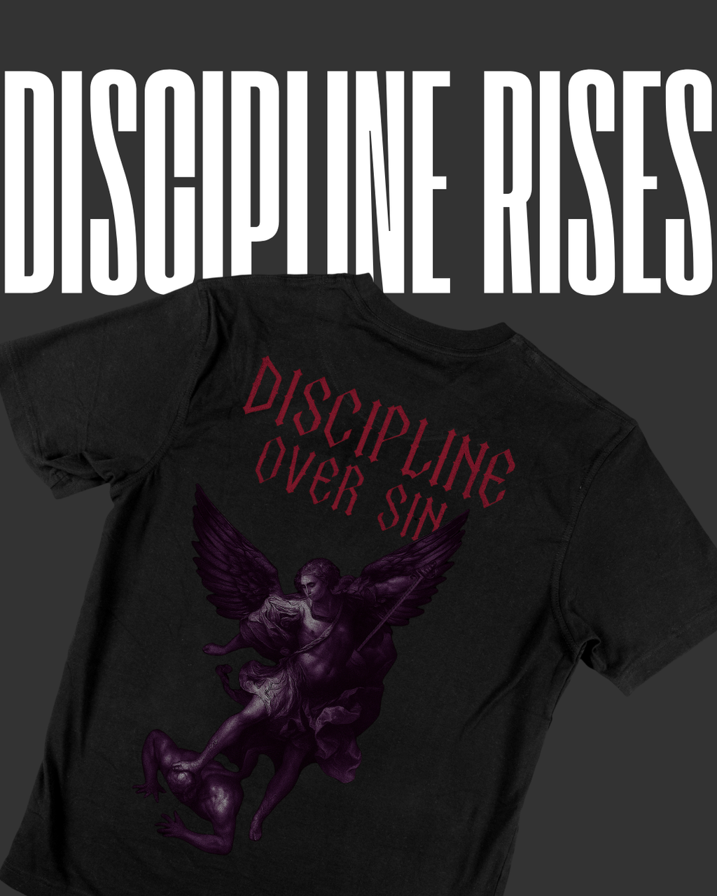 Discipline Over Sin – Snow-Washed Archangel Tee