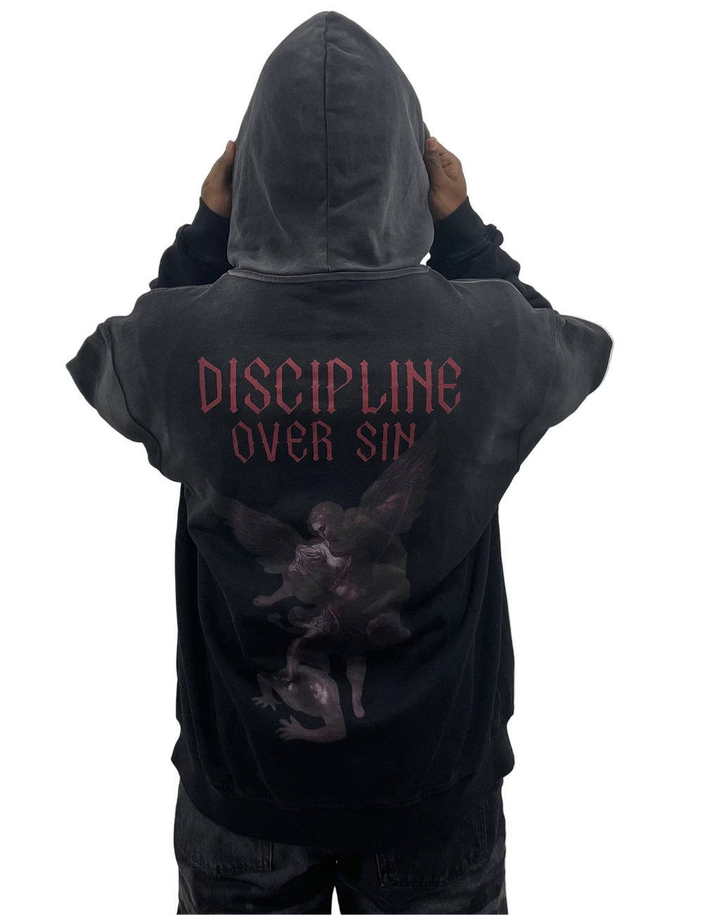 Discipline Over Sin — Strength Through Faith Hoodie