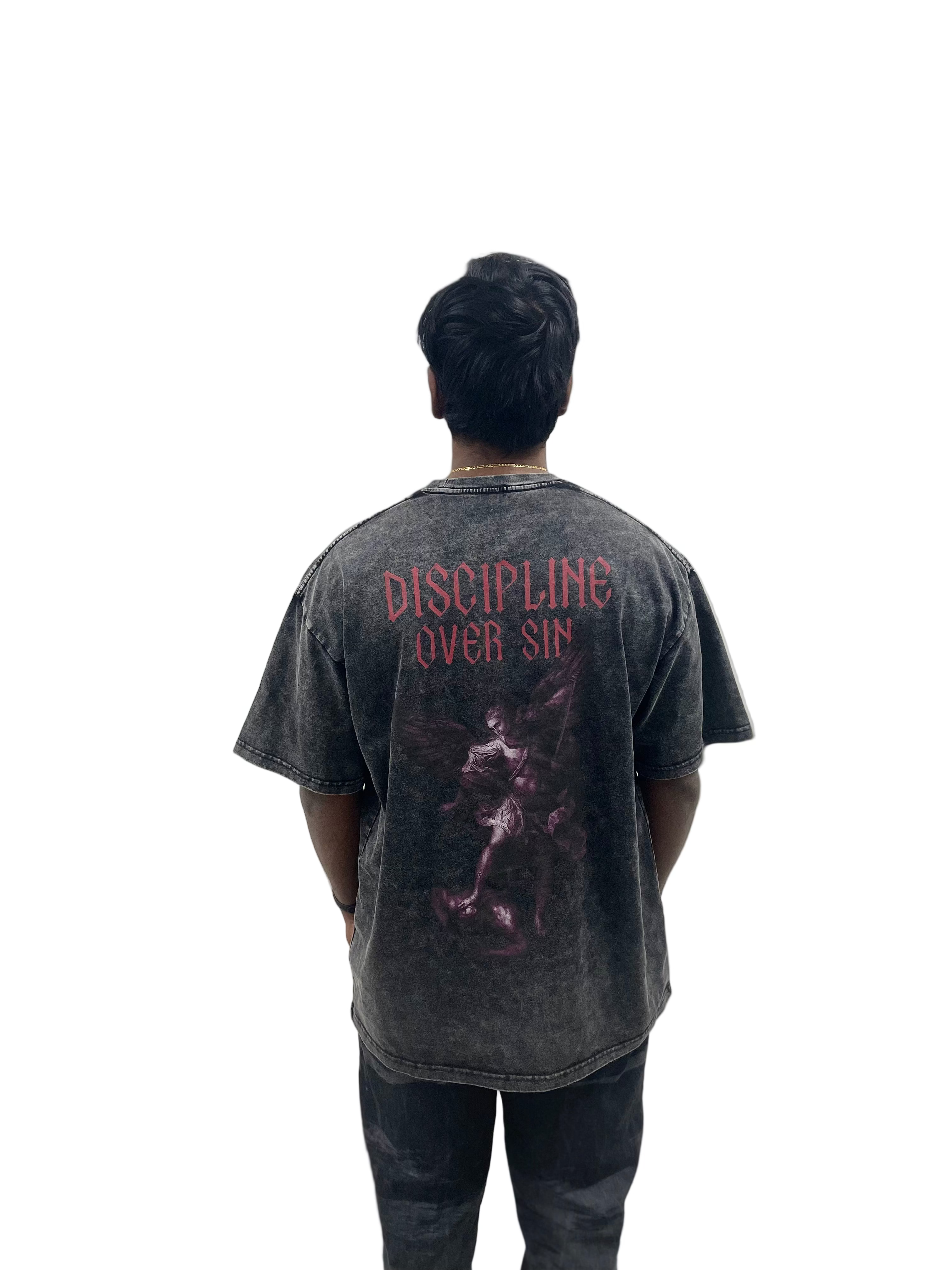 Discipline Over Sin – Snow-Washed Archangel Tee