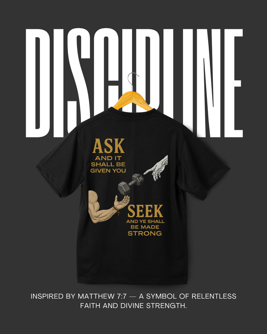“ASK & SEEK” Heavyweight Tee — Faith Reborn Collection