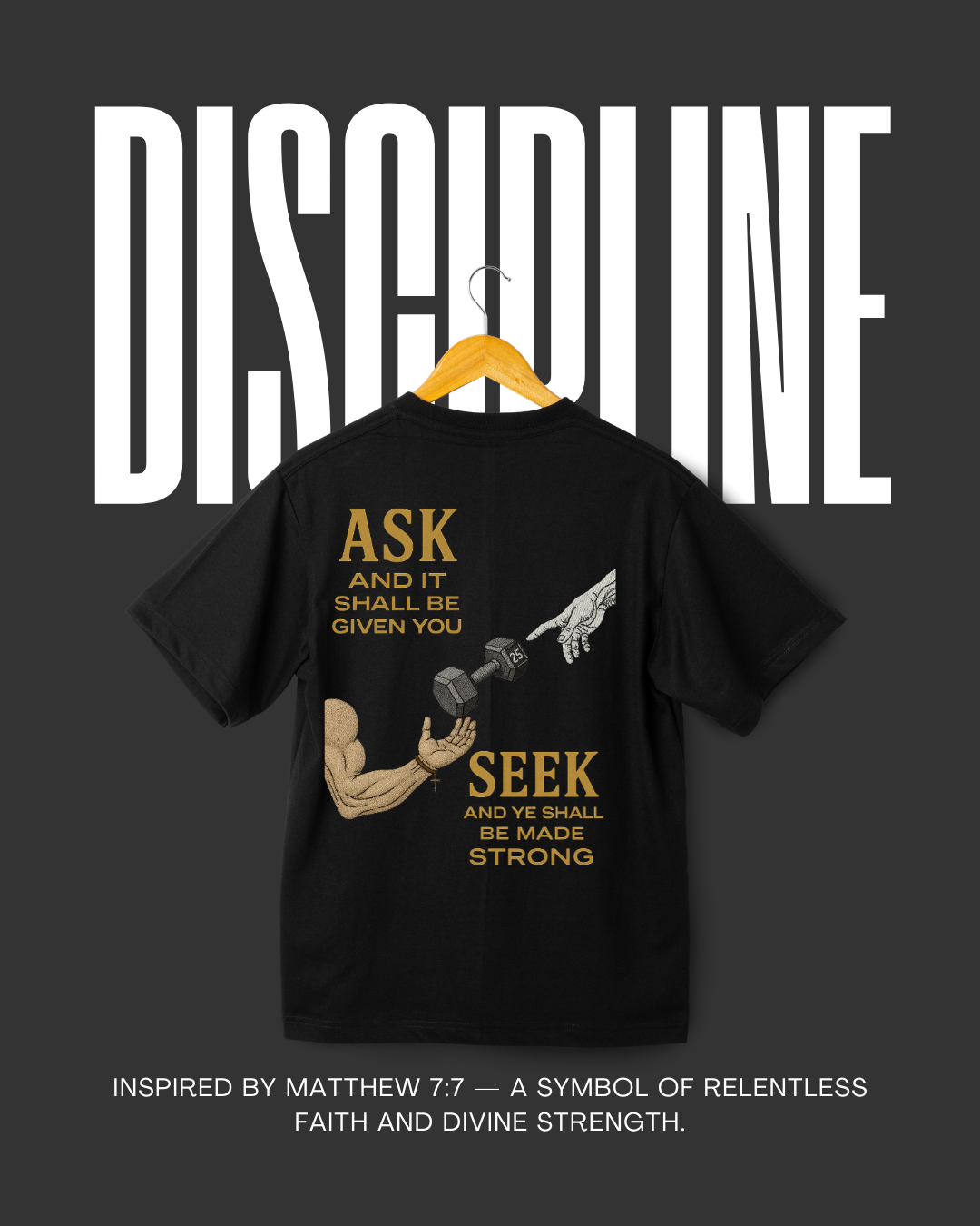 “ASK & SEEK” Heavyweight Tee — Faith Reborn Collection