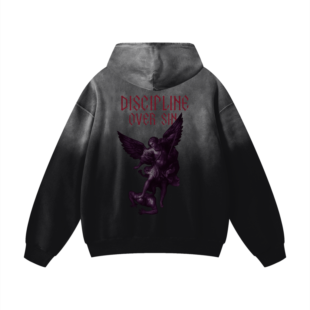 Discipline Over Sin — Strength Through Faith Hoodie